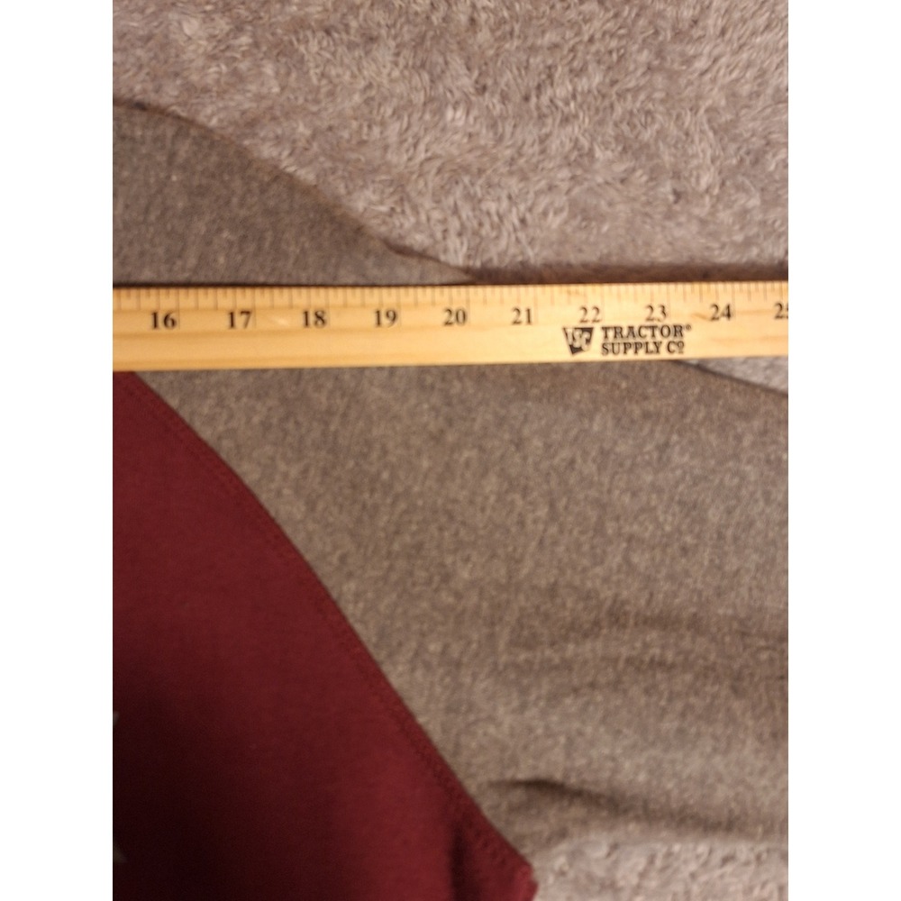Campus Crew Washington Redskins NFL Hoodie Mens Large Burgundy Raglan Pullover - Picture 3 of 11